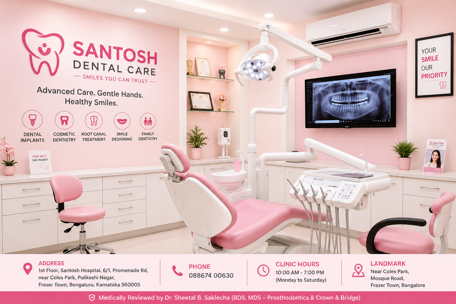 Santosh Dental Clinic in Frazer Town Bangalore